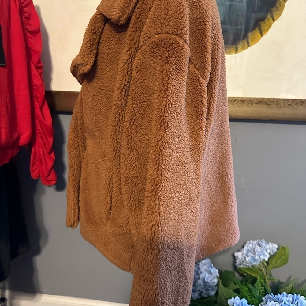 Gap NWT large brown Sherpa jacket - Picture 4 of 7